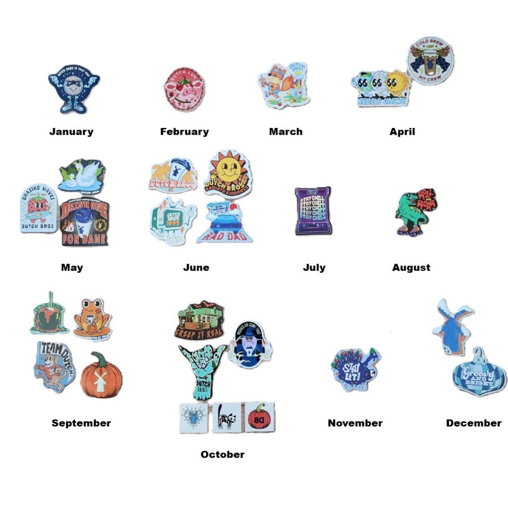 Dutch Bros 2024 Sticker Set - Picture 3 of 3